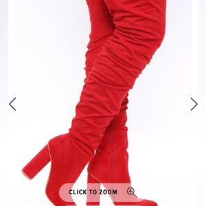 Not playing around heeled boots